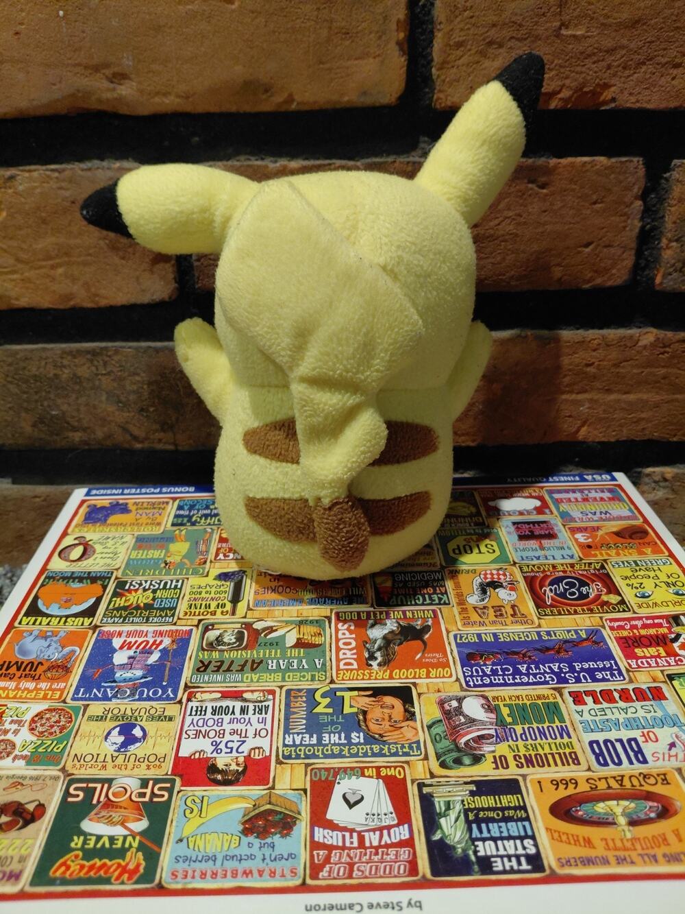 Pokemon Pikachu 6 Inch Plush Doll Black and Yellow Stuffed Toy